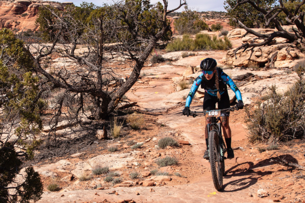 riding bikes with boys at moab rocks