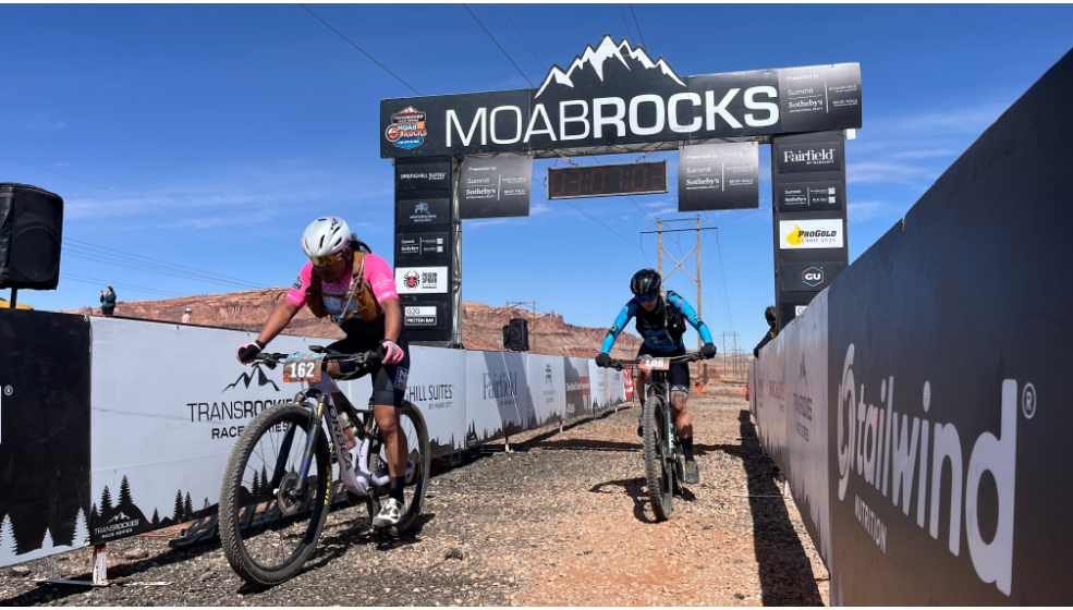 riding bikes with boys at moab rocks