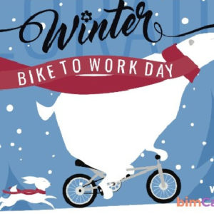 winter bike to work day 2025